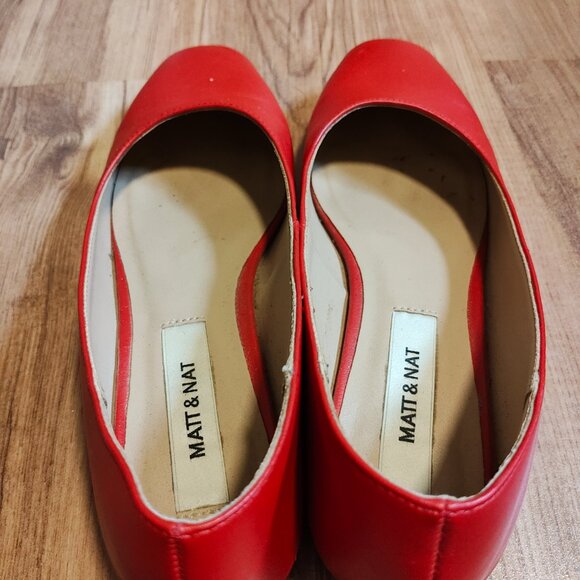 GUC Matt & Nat Vegan Ballerina Flats, Red - Sz 39 - Picture 5 of 5
